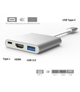 تبدیل USB Type C به HDMI و USB 3.0