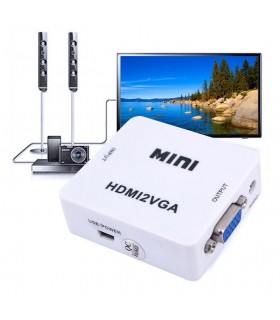 مبدل HDMI به VGA با خروجی صدا MINI