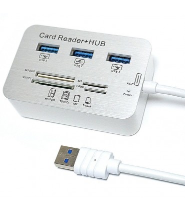 هاب 7 پورت USB 3.0 و کارت ریدر