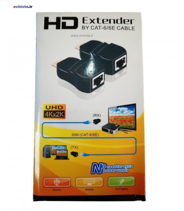 افزایش طول Extender HDMI 30m