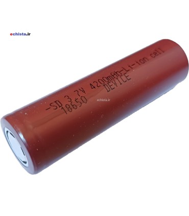 باتری لیتیوم یون 3.7 ولت 4200mAh سایز 18650 echista.ir