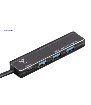 هاب 4 پورت USB3.1 + شارژر Type-C واصل VASEL echista.ir