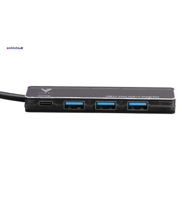 هاب USB3.1 چهار پورت واصل + CHARGE PORT echista.ir